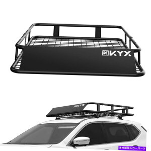 [tLA 63 "/50.6"jo[TJ[[tbNݕAƎ҃gbvוoXPbgw/g@\ 63"/50.6" Universal Car Roof Rack Cargo Carrier Top Luggage Basket w/ Extension