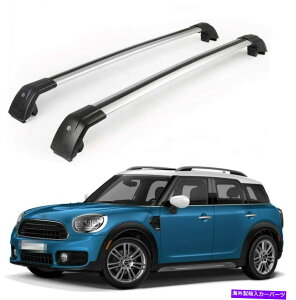 [tLA 2p~jJg[}ɓK2011-2018A~jE[t[bNNXo[NXo[ 2P Fit for Mini Countryman 2011-2018 Aluminum Roof Rail Rack Cross Bars Crossbar