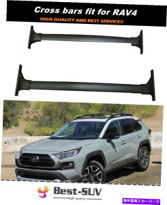 [tLA 2PCSNXo[NXo[RAV4 2019-2021Ahx`[[tbN[LAɓKĂ܂ 2pcs Crossbar Cross bars Fit for RAV4 2019-2021 Adventure Roof Rack Rail Carrier