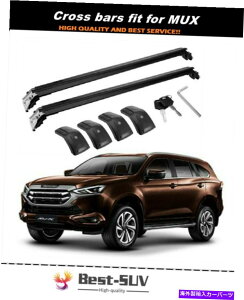 [tLA 2PCS[t[bNNXo[NXo[tBbgC\YMUX MU-X 2012-2019 2Pcs Roof Rail Racks Cross Bars Crossbars Fits for ISUZU MUX MU-X 2012-2019