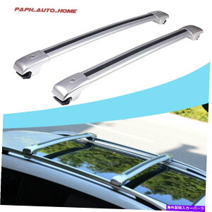 [tLA RAV4 RAV-4 2014-2018Vo[ו\ȃ[t[bNNXo[ Fit RAV4 RAV-4 2014-2018 silver Luggage Adjustable Roof Rail Racks Cross Bars