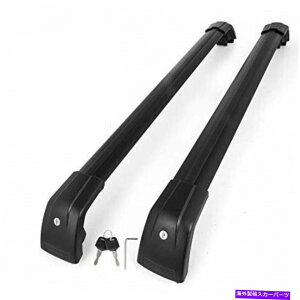 ルーフキャリア 2009-2018のアルミニウムルーフラックレールクロスバーキットボルボXC60ロックキー Aluminum Roof Rack Rails Crossbar Kit for 2009-2018 Volvo XC60 Locking Key