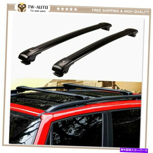 [tLA 2PCSA~jENXo[Jeep Renegade 2015-2020ɃtBbgNXo[[t[bN 2Pcs Aluminum Cross Bars Crossbar Roof Rail Rack Fit for Jeep Renegade 2015-2020
