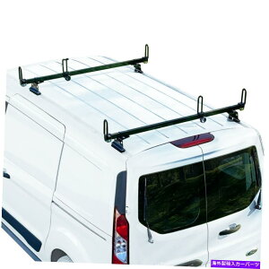 [tLA wr[f[eB[2o[ubNGFY_[[tbNtBbgFtH[hgWbgRlNg2014-I Heavy duty 2 bar black GFY ladder roof rack Fits: Ford Transit Connect 2014-on