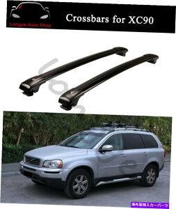 [tLA XC90 XC 2003-2014NXo[NXo[[tbNו[ubNɃtBbg Fits for XC90 XC 2003-2014 Crossbar Cross bar Roof Rack Baggage Rail Black