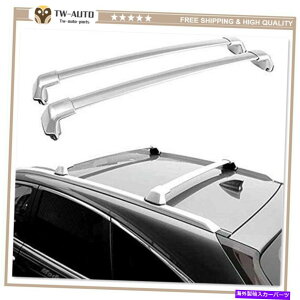 [tLA 2PCSA~jE[t[bNNXo[NXo[tBbgz_CRV CR-V 2012-2016 2Pcs Aluminum Roof Rail Rack Cross Bar Crossbar Fit for Honda CRV CR-V 2012-2016