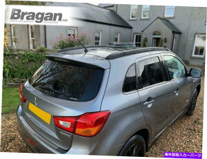 [tLA Mitsubishi ASX 2010+ 4x4A~jEgbvbNX^COo[ubNɍ[t[ Roof Rails To Fit Mitsubishi ASX 2010+ 4x4 Aluminium Top Rack Styling Bar BLACK