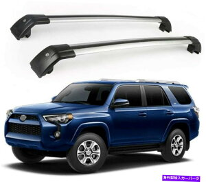 ルーフキャリア 4ランナー2010-2019ルーフレールラックホルダークロスバークロスバーに適合する2PC 2Pcs Fit for 4 Runner 2010-2019 Roof Rail Racks Holder Cross Bars Crossbars