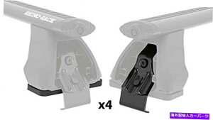 ���[�t�L�����A Rhino���b�N2500���[�t���b�N�p�b�h���N�����v�L�b�gDK381 4�u���b�N�X���[���̃Z�b�g Rhino Rack 2500 Roof Rack Pad & Clamp Kit DK381 Set of 4 Black Small�y���s�A���i�z
