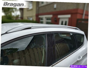 [tLA Ford Kuga 13-19ꂽA~jEbNo[4x4ANZT[ɍ[t[ Roof Rail To Fit Ford Kuga 13 - 19 Polished Aluminium Rack Bars 4x4 Accessories