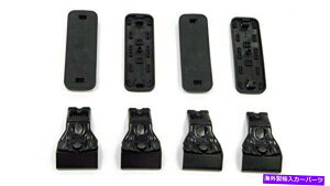 [tLA RhinobN2500[tbNpbhNvLbgDK462Zbg4 Rhino Rack 2500 Roof Rack Pad & Clamp Kit DK462 Set of 4