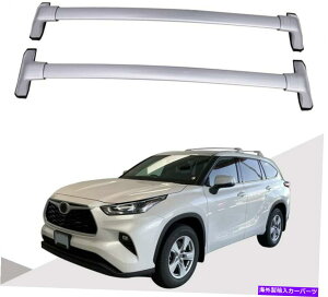 ���[�t�L�����A 2PCS�N���X�o�[���[�t���b�N�̓n�C�����_�[XU70 2020 21 22 L��LE�ɓK�����܂����[���Ȃ� 2Pcs crossbar Roof Rack fits for Highlander XU70 2020 21 22 L & LE Without Rail�y���s�A���i�z