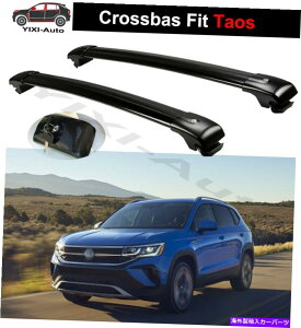 [tLA 2PCSbN\ȉ̃NXo[NXo[bNVWtHNX[W^IX2020 2021 2Pcs Lockable roof crossbars cross bar Rack fits for VW Volkswage Taos 2020 2021