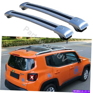 [tLA 2PCSbN\ȉ̃NXo[NXo[bNW[vlQ[h2015-2021̃tBbg 2Pcs Lockable roof crossbars cross bar Rack fits for Jeep Renegade 2015-2021
