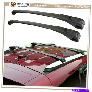 [tLA g^RAV4ɓK2PC 2013-2018A~jE[t[bNNXo[NXo[ 2 Pcs Fits for Toyota RAV4 2013-2018 Aluminum Roof Rail Racks Cross Bar Crossbar