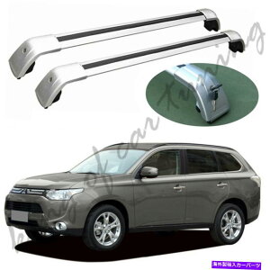 [tLA Vo[NXo[NXo[[t[bNOHAEg_[2013-2020ɓKĂ܂ Silver Cross Bars Crossbar Roof Rail Rack Fit for Mitsubishi Outlander 2013-2020