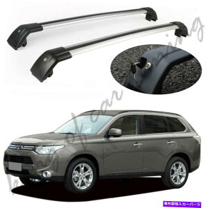 [tLA Vo[NXo[NXo[[t[bNOHAEg_[2013-2020ɓKĂ܂ Silver Cross Bars Crossbar Roof Rail Rack Fit for Mitsubishi Outlander 2013-2020