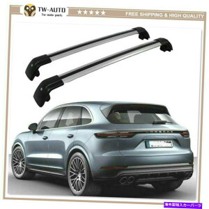 [tLA 2PCSbN\ȃ[t[bNNXo[NXo[tBbgJCG2018-2021 2Pcs Lockable Roof Rail Racks Cross Bars Crossbars Fits for Cayenne 2018-2021