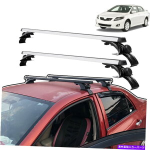[tLA g^J[Jjo[T̂߂̃J[gbv[tbNNXo[וLA Car Top Roof Rack Cross Bar Luggage Carrier for Toyota Corolla Camry Universal