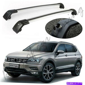 [tLA Vo[NXo[NXo[[t[bNVWtHN[QeBOA2017-2019ɓKĂ܂ Silver Crossbars Cross Bars Roof Rail Rack Fit for VW Volkwagen Tiguan 2017-2019