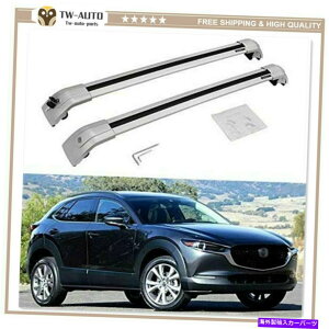 [tLA Mazda CX30 CX-30 2020 2021A~jE[tSbNNXo[NXo[ɓKĂ܂ Fits for Mazda CX30 CX-30 2020 2021 Aluminum Roof Rail Racks Cross Bars Crossbar