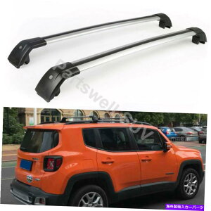 [tLA 2PCSbN\ȉ̃NXo[NXo[bNW[vlQ[h2015-2021̃tBbg 2Pcs Lockable roof crossbars cross bar Rack fits for Jeep Renegade 2015-2021