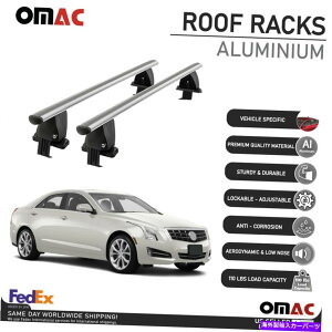 [tLA LfbNATSZ_2013-2019p̊炩ȃgbv[tbNNXo[וLA Smooth Top Roof Rack Cross Bar Luggage Carrier For Cadillac ATS Sedan 2013-2019