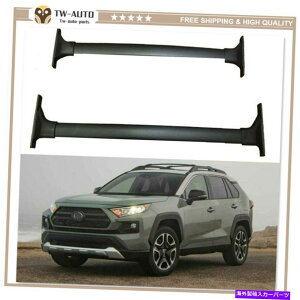 [tLA g^RAV4ɓK2PC 2019 2020Ahx`[[t[bNNXo[NXo[ 2Pcs Fit for Toyota Rav4 2019 2020 Adventure Roof Rail Rack Cross Bar Crossbar