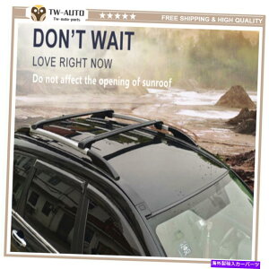 ルーフキャリア クロスバークロスバールーフレールラックジャイプチェロキー2014-2022のブラックフィット Cross bar crossbar roof Rail Rack black Fits for JEEP CHEROKEE 2014-2022