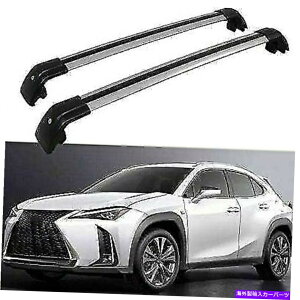 [tLA 2PCStBbgUXɓKUX200 UX250H 2019 2020[t[bNNXo[NXo[ 2Pcs Fits for UX UX200 UX250H 2019 2020 Roof Rail Rack Cross Bar Crossbar