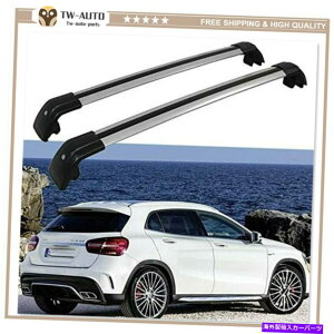 [tLA 2PCSA~jE[t[bNNXo[NXo[tBbgxcGLA X156 2014-2020 2Pcs Aluminum Roof Rail Rack Cross Bar Crossbar Fit for Benz GLA X156 2014-2020