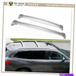 [tLA 2PCSA~jE[t[bNNXo[NXo[tBbgz_pCbg2016-2021 2Pcs Aluminum Roof Rail Racks Cross Bars Crossbar Fits for Honda Pilot 2016-2021