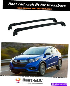 [tLA 2015-20212ptBbgHonda Vezel HRVbN\ȃ[t[bNNXo[NXo[ 2P Fits for 2015-2021 Honda Vezel HRV Lockable Roof Rail Rack Cross Bar Crossbar
