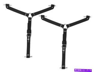 hood panel �X�e�����X�|�̃n�[�h�E�F�A�t���z�b�g���b�h�p�̃��B���e�[�WY�t�[�h�X�g���b�v�u���b�N�L�b�g Vintage Y Hood Strap Black Kit for Hot Rod with Stainless Steel Hardware