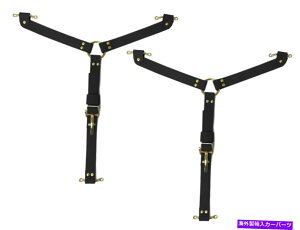 hood panel ^J̃n[hEFAtzbgbhp̃Be[WYt[hXgbvubNLbg Vintage Y Hood Strap Black Kit for Hot Rod with Brass Hardware