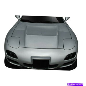 hood panel Mazda RX-7 1993-1995 Duraflex 114445 Bossen Style Fiber Glass Hood Preanded For Mazda RX-7 1993-1995 Duraflex 114445 Bossen Style Fiberglass Hood Unpainted