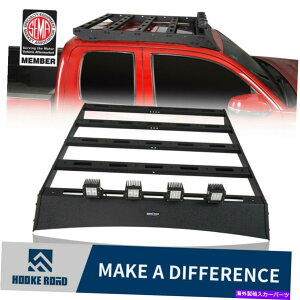 [tLA Hooke Road Steel Roof Rack w/LEDX|bgCg̓g^^R}05-21ANZXLuɓK܂ Hooke Road Steel Roof Rack w/LED Spotlights Fits Toyota Tacoma 05-21 Access Cab