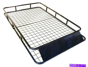 [tLA jo[T[toXPbgX`[ݕווgC܂肽݃LAbN1.6m x 1m Universal Roof Basket Steel Cargo Luggage Tray Folding Carrier Rack 1.6M X 1M