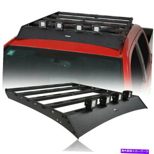 [tLA g^^R}̂߂LEDCgt[tbNݕLANXo[oXPbg2005-2022 Roof Rack Cargo Carrier Crossbars Basket w/LED Light for Toyota Tacoma 2005-2022