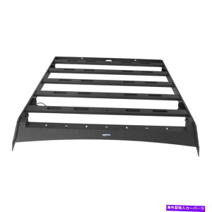 ルーフキャリア 2009-2014フォードF-150スーパークルー4ドアルーフラックブラックスチールバスケットキャリア For 2009-2014 Ford F-150 Super Crew 4 Doors Roof Rack Black Steel Basket Carrier