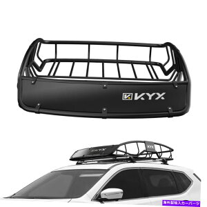 [tLA HDubNX`[[toXPbgLAbNJ[gbvוݕɗs HD Black Steel Roof Basket Carrier Rack Car Top Luggage Cargo Storage Traveling
