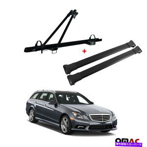 [tLA ZfXENXS212 2010-2016p̎]ԃLA[tbN +NXo[Zbg Bike Carrier Roof Rack + Cross Bars Set For Mercedes E Class S212 2010-2016