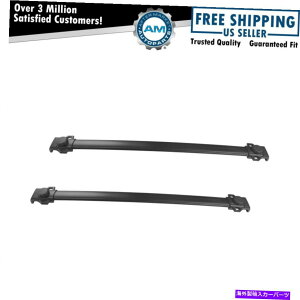 [tLA OEM 82209222[tbNNX[o[ubNLbgyAOh`FL[2 OEM 82209222 Roof Rack Cross Rail Bar Black Kit Pair Set of 2 for Grand Cherokee