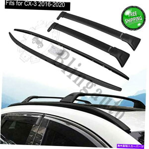 [tLA 4PCS[tbN}c_CX-3 CX3A~jEוNXo[[ubN 4pcs roof rack fits for Mazda CX-3 CX3 aluminum luggage cross bar rails black