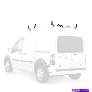 [tLA Vantech White J2000 2 BariA285 50 "j͂obNiw/ accjw/gbN Vantech White J2000 2 Bar (A285 50") Ladder Roof Van Rack (w/ acc) w/ Tracks
