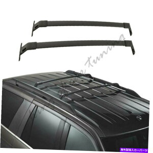 [tLA J[irQ[^[2019-2021A~jE[tbN[2PCɓKubNNXo[tBbg Black Crossbar Fits For Lincoln Navigator 2019-2021 Aluminium Roof Rack Rail 2pc