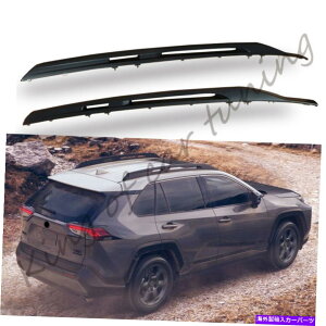 [tLA g^RAV4 2019-2022ubN[tbN[LAbNo[2PCS/ZbgɓKĂ܂ Fits for Toyota RAV4 2019-2022 Black Roof Rack Rails Carrier Rack Bar 2pcs/set