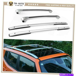 [tLA 4PCSA~jE[t[bNNXo[NXo[W[vlQ[h2015-2020ɓKĂ܂ 4Pcs Aluminum Roof Rail Rack Cross Bar Crossbars Fit for Jeep Renegade 2015-2020