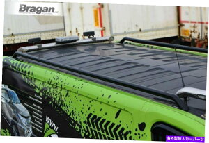 [tLA [t[ +NXo[ +~-Blackto RenaultTrafic02-14 SWBX`[ Roof Rails + Cross Bars + Stops - BLACK To Fit Renault Trafic02 - 14 SWB STEEL