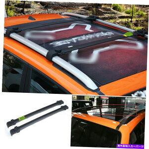 [tLA 2015N2016-2020W[vlQ[hA~jEubNgbv[tJ[SbNNXo[ For 2015 2016-2020 Jeep Renegade Aluminum Black Top Roof Cargo Rack Cross Bars